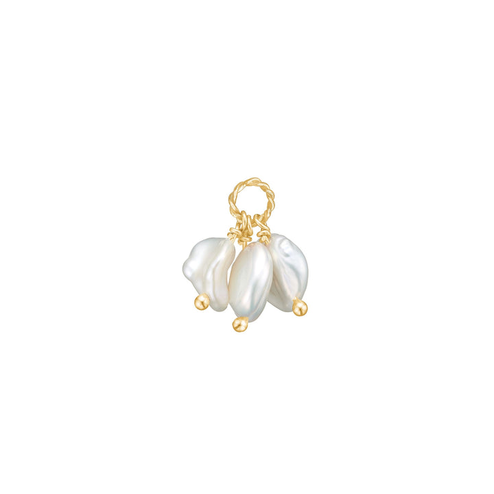 Ines charm with Keshi Pearl - gold plated