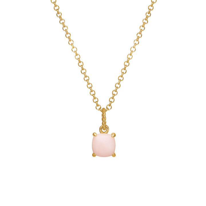 Tara pendant with Pink Opal - gold plated