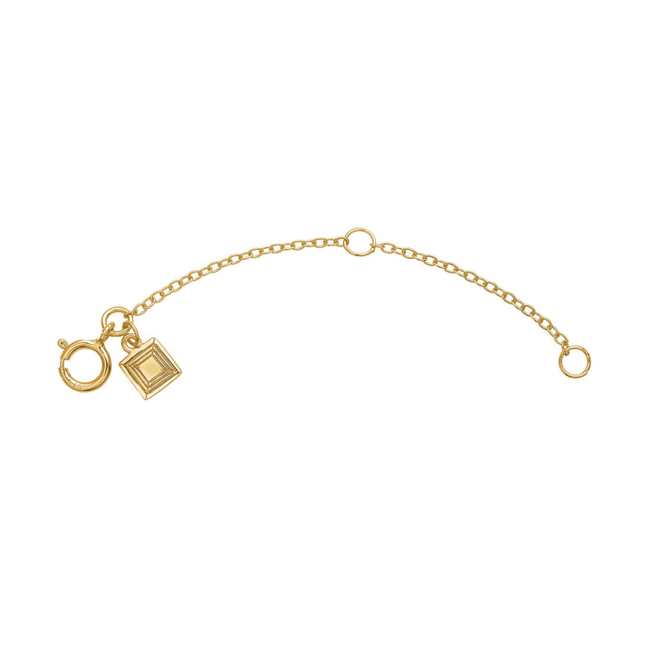 Gold plated adjuster for chains and bracelets