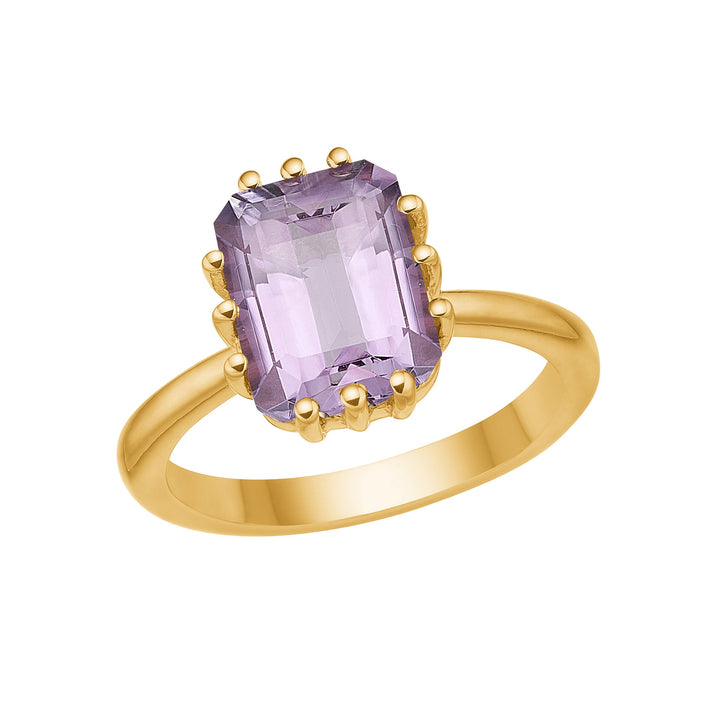 Midnight ring with Amethyst - gold plated