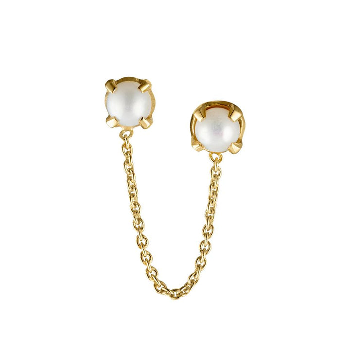 Phoebe earstud with Pearl - gold plated