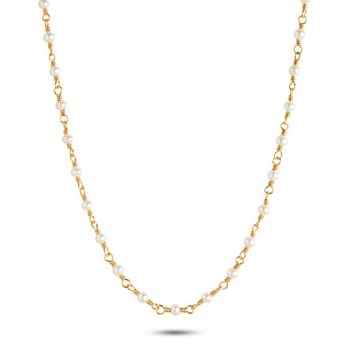 Gemma necklace with Freshwater Pearls - gold plated