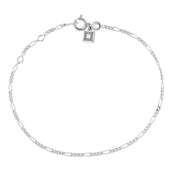 Figaro bracelet - silver