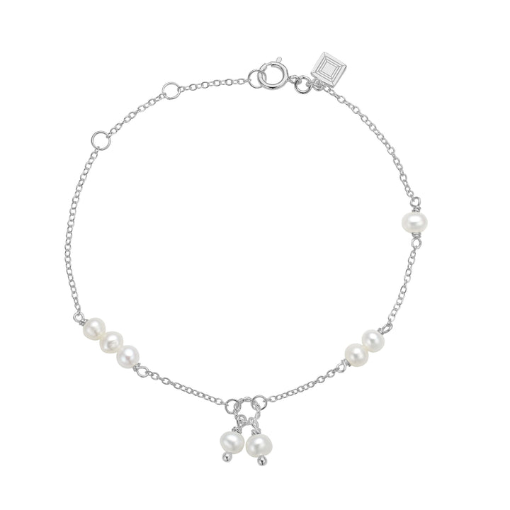 Eiffel bracelet with Pearl - silver