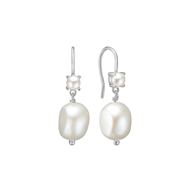 Bibi earrings with Pearl - silver