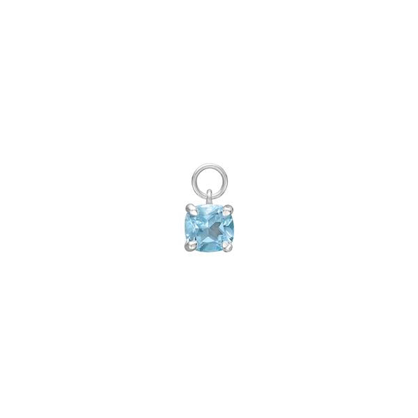 Delphine charm with Blue Topaz - silver