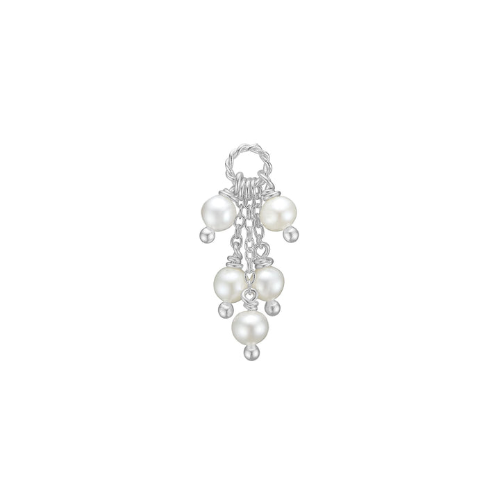 Bloom charm with Pearl - silver