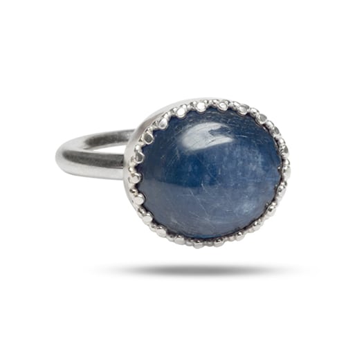 Ceos ring with Kyanite - silver