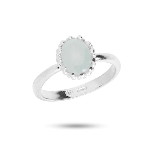 Lana ring with Aquamarine - silver