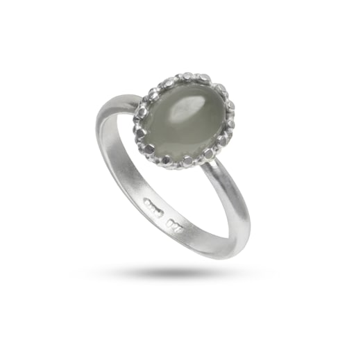 Lana ring with Grey Moonstone - silver