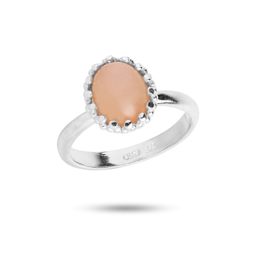 Lana ring with Sand Moonstone - silver