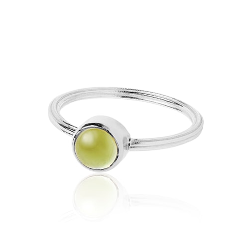 Archive ring with Peridot - silver