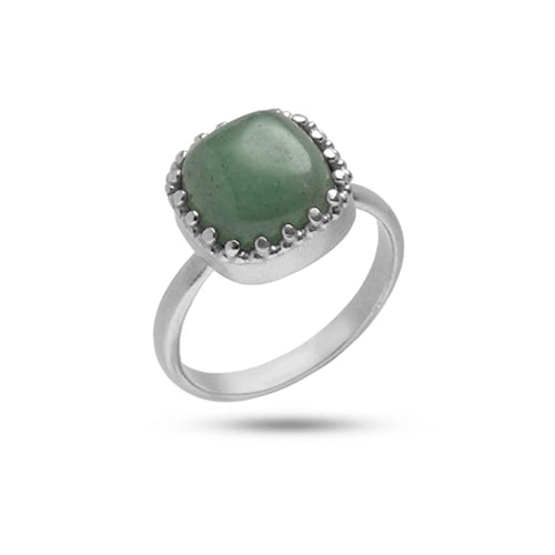 Marvels ring with Aventurine - silver