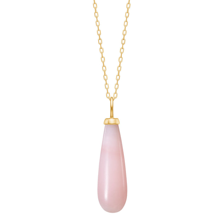 10-Karat Angelica pendant with Pink Opal