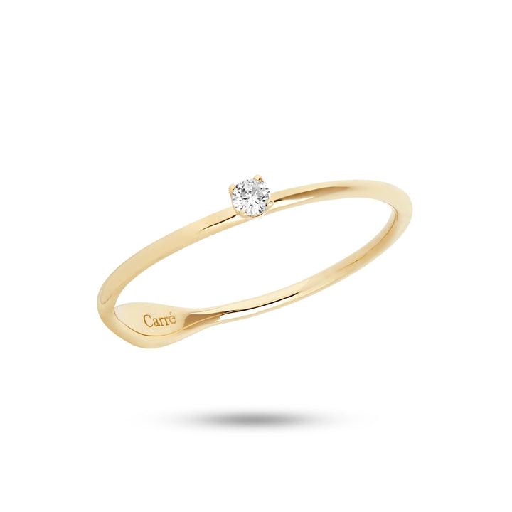 10-Karat Prism ring with Diamond