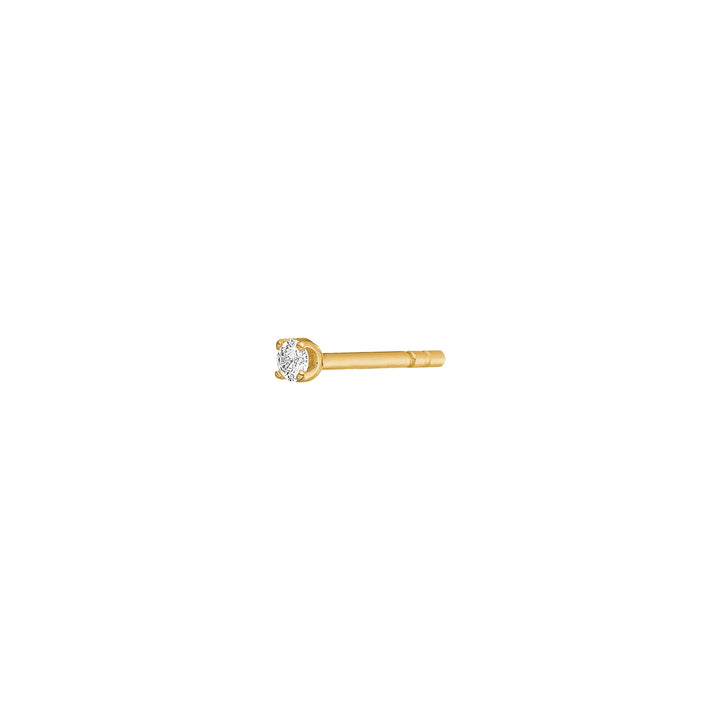 10-Karat Prism ear stud with Diamond