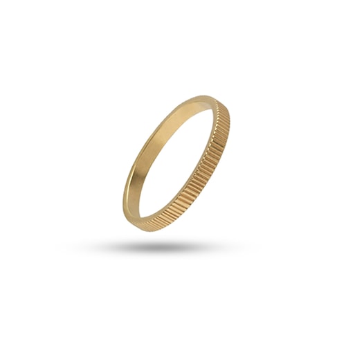 Pinstripe ring - gold plated